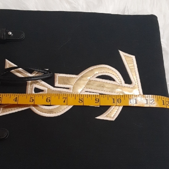 Yves Saint Laurent Black and Gold Structured Tote/Parfums Bag NWOT - Picture 7 of 7